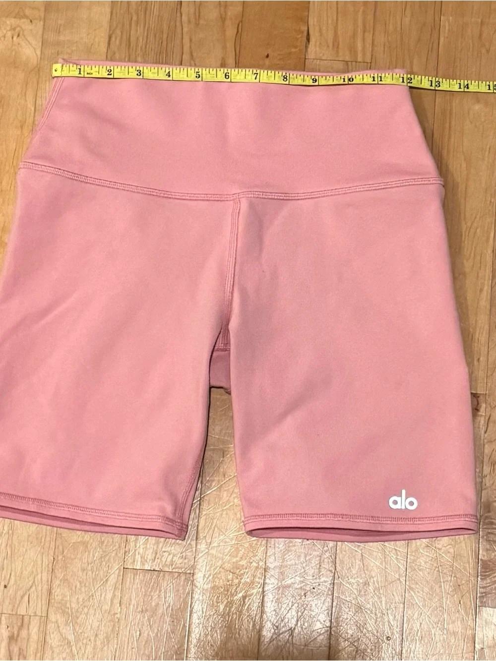 ALO Yoga High-Rise Rose Pink Bike Shorts